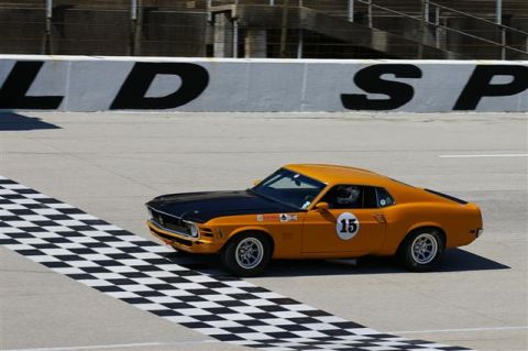 1970 Ford Mustang - the finish line at TWS