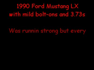 1990 Ford Mustang - First attempt at vid editing
