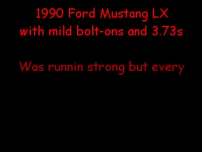 1990 Ford Mustang - Same vid just smaller size and less quality