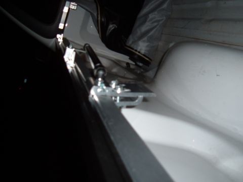 2003 Ford F-150 - The image shows the hardware for a tonneau cover installed in the bed of a truck.