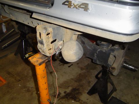 1989 Ford Bronco - Lots of stuff in the way on the front of my frame