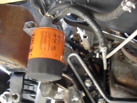 1996 Ford Bronco - External trans filter. I'm still using the stock trans cooler. So far my temp has yet to get above 180 and that was during the summer. In t…