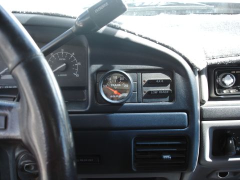 1996 Ford Bronco - Trans temp gauge mounted in dash.