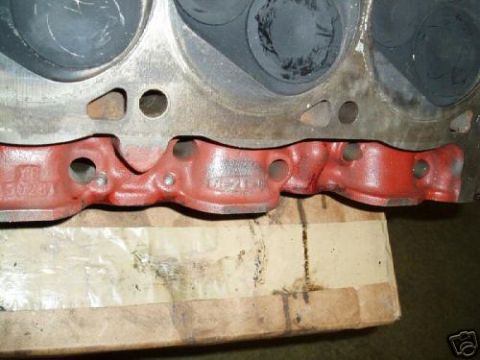 1972 Ford Ranchero - Engine cylinder head and intake manifold with visible part numbers.