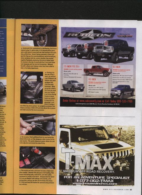 1984 Ford Bronco - This Hummer H3 is branded with T-Max Maximum Off-Road Recovery and features a deer on its hood.