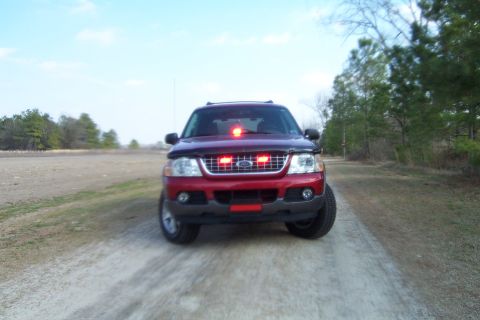 2005 Ford Explorer - This Ford Explorer is equipped with emergency lights, suggesting it may be used for official purposes.