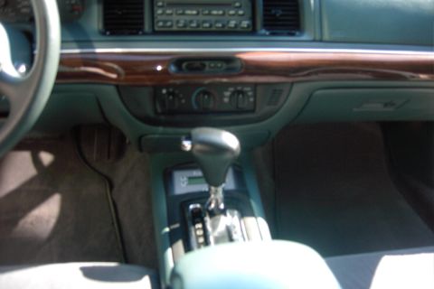 1996 Mercury Grand Marquis - Dash center & Shifter/ashtrayfiller/scan gauge From rear seat Close-up
