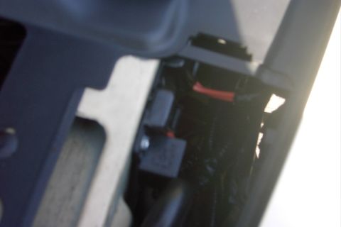 1996 Mercury Grand Marquis - The individual fuse holders and relays, The two fuses behind this headlamp (RH) are for the low beams and the other for trunk power distrib…