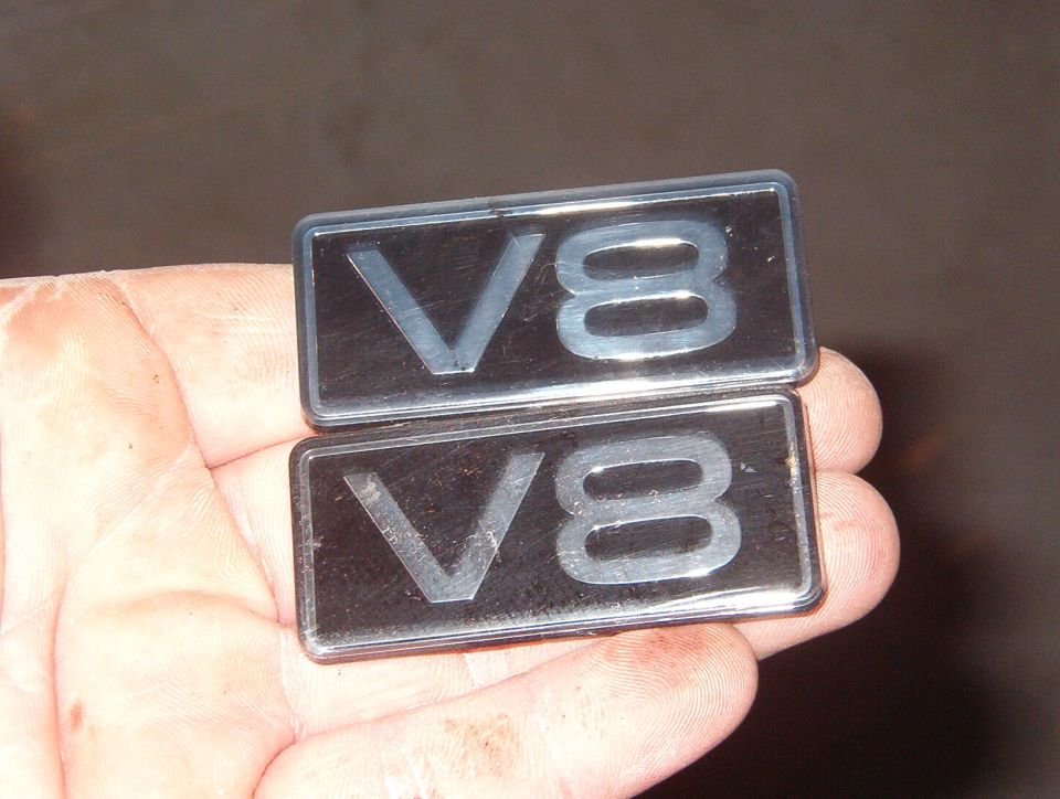V8 Emblems from a Cougar or TB