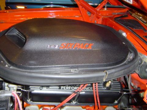 1979 Ford Bronco - The engine features a '340 SIXPACK' air intake and a 'PERFORMANCE' valve cover.
