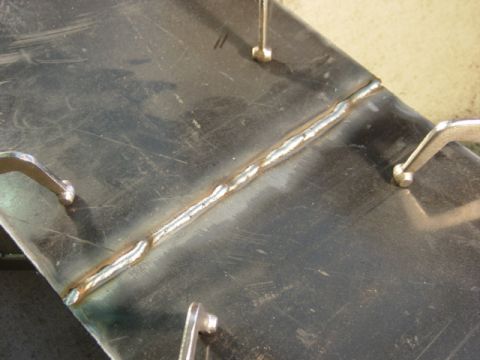 1991 Ford Bronco - A single fast pass will finish the backside. I probably could've skipped these last steps if I were leaving the 1/16" or so of weld bead bu…