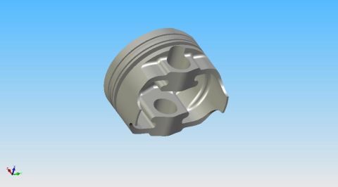1978 Ford F-250 - This is a digital rendering of a piston, a key component of an internal combustion engine.