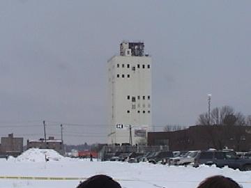 1984 Ford Bronco - a local grain elevator they tried to demolish with explosives