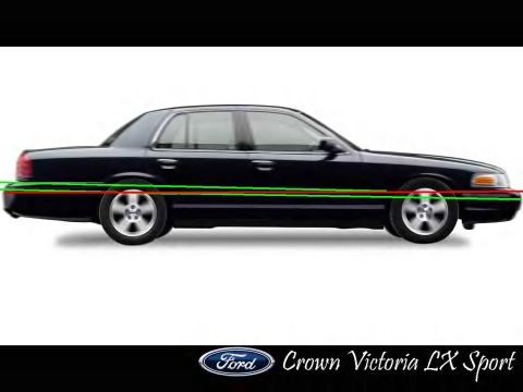 1996 Mercury Grand Marquis - body lines drawn out 98+ cv