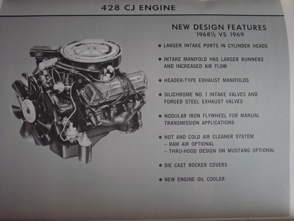 1969 Larger intake ports.