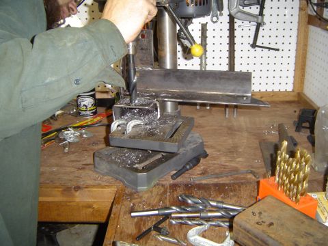 1989 Ford Bronco - Drilling 3/4" hole for track bar