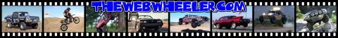 1993 Ford Bronco - A dark-colored, lifted pickup truck is shown from the side, parked on a dirt lot.