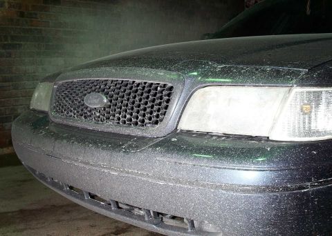 1998 Ford Crown Victoria - Winter grime. Yes, I was about to wash the Vic in mid winter.