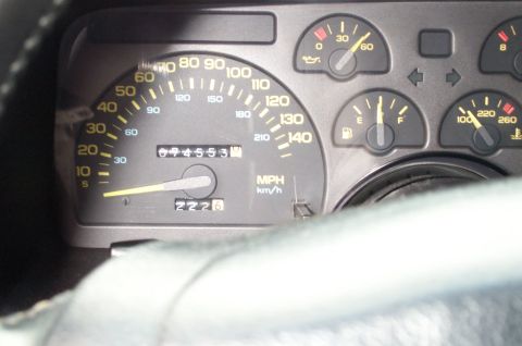 1990 Chevrolet Camaro - The odometer on this 1990 Chevrolet Camaro shows 69,455 miles, with the trip odometer at 2226.