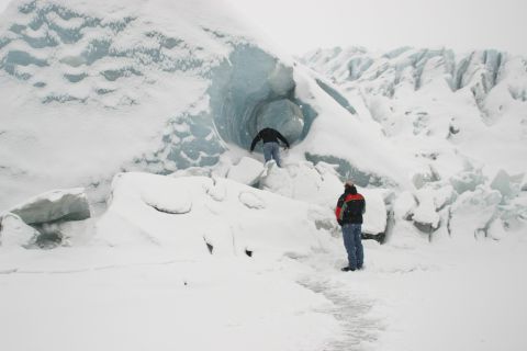 2003 Jeep TJ - Exploring a glacier ice cave during winter conditions.
