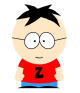 2002 Ford Crown Victoria - A cartoon character with dark hair, glasses, and a red shirt the letter Z is depicted against a white background.