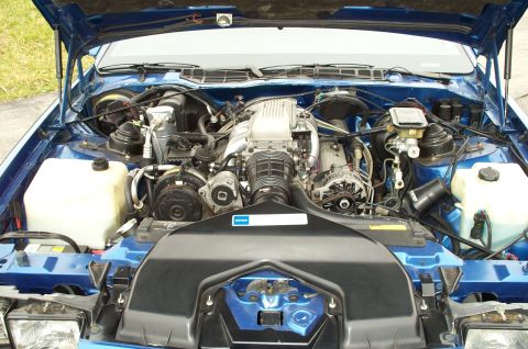 1990 Chevrolet Camaro - The 5.7L 350ci V8. All stock except for a modified airbox, K&N filters, and throttle body airfoil.