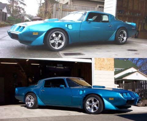 1979 Pontiac Trans Am - This 1979 Pontiac Trans Am is shown in a bright blue finish with aftermarket chrome wheels.