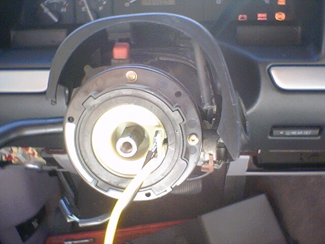 1994 Ford Bronco clock spring assembly with exposed wiring
