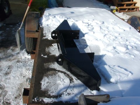 1990 Chevrolet Suburban - Aftermarket bumper on a trailer in the snow.