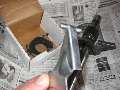 1995 Ford Bronco - Welding this little piece of mild round bar on the end makes the contact area with the side of the case almost 3x what it was. It's unlikel…