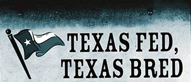 2000 Ford Crown Victoria - A Texas flag is shown next to text that reads 'TEXAS FED, TEXAS BRED'.