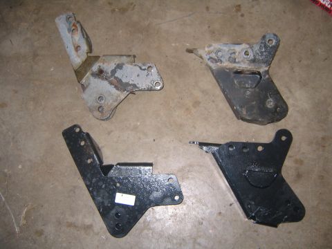 1992 Ford F-150 - Its kinda hard to tell in this pic but these are the "identical" pro-comp lift brackets for my truck. aparently identical means the part nu…