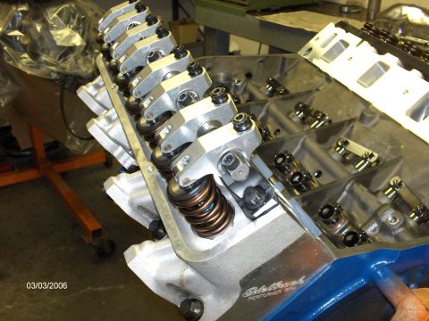 1966 Ford Fairlane - That valve train looks bullet proof. :) T&D rocker shafts, Comp Cams solid roller lifters.