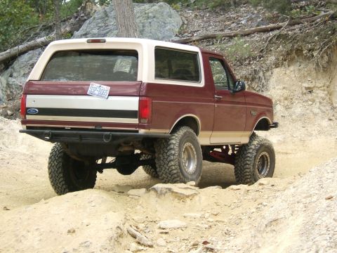 1993 Ford Bronco - Super custom fabbed license plate mount