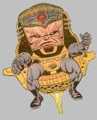 1973 Ford Ranchero - MODOK, a fictional character, is depicted seated in a distinctive, throne-like chair.