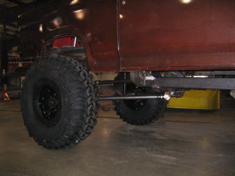 1978 Ford Bronco - This 1978 Ford Bronco features a lifted suspension and aggressive off-road tires, suggesting it's built for terrain.