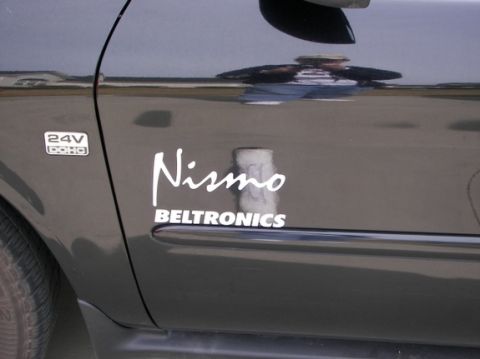 2000 Ford Taurus - 2000 Midnight Black Ford Taurus SES 4-Door Sedan - Sponsor Decal Strip (Left Side) from Rvinyl.com