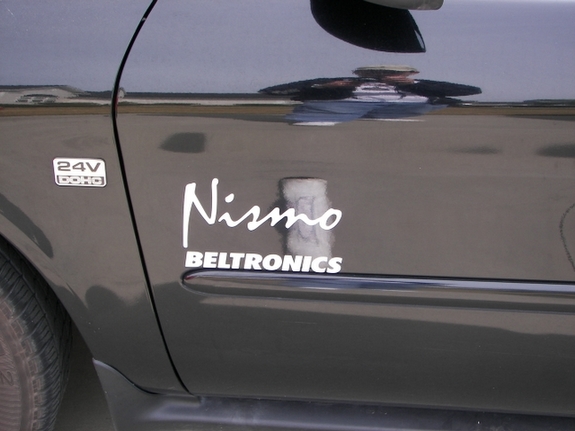 2000 Midnight Black Ford Taurus SES 4-Door Sedan - Sponsor Decal Strip (Left Side) from Rvinyl.com