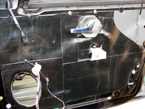 2000 Ford Taurus - Audio System Installation - Right Side Door - Speaker install - including dynamat installed