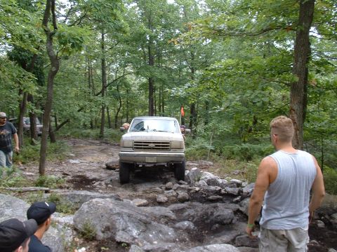 1991 Ford Bronco - Me about to tackle more rocks...
