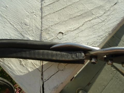 1989 Ford Bronco - cut off the squishy part, leave the metal sleeved part that goes around the trunk lip