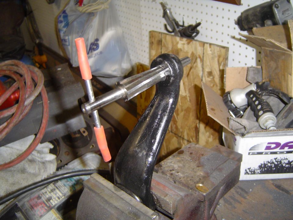 I didnt like the way the reamer was working in the drill so i did it by hand