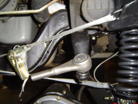 1989 Ford Bronco - Mounted the tie rod on top of a dropped pitman arm