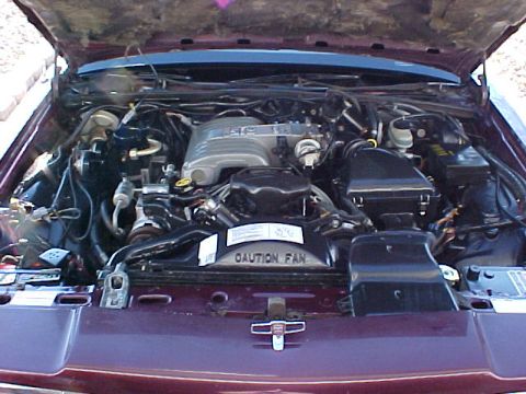 1991 Ford Crown Victoria LTD - Engine bay of a 1991 Ford Crown Victoria LTD, showing the 5.0L V8 motor.