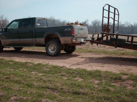 1993 Ford Bronco - Heavy load on the Stupid-Duty.