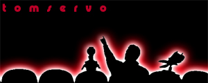 1969 Ford Mustang - Silhouettes of figures and objects are illuminated by a red glow, with the text 'tom/servo' visible above.