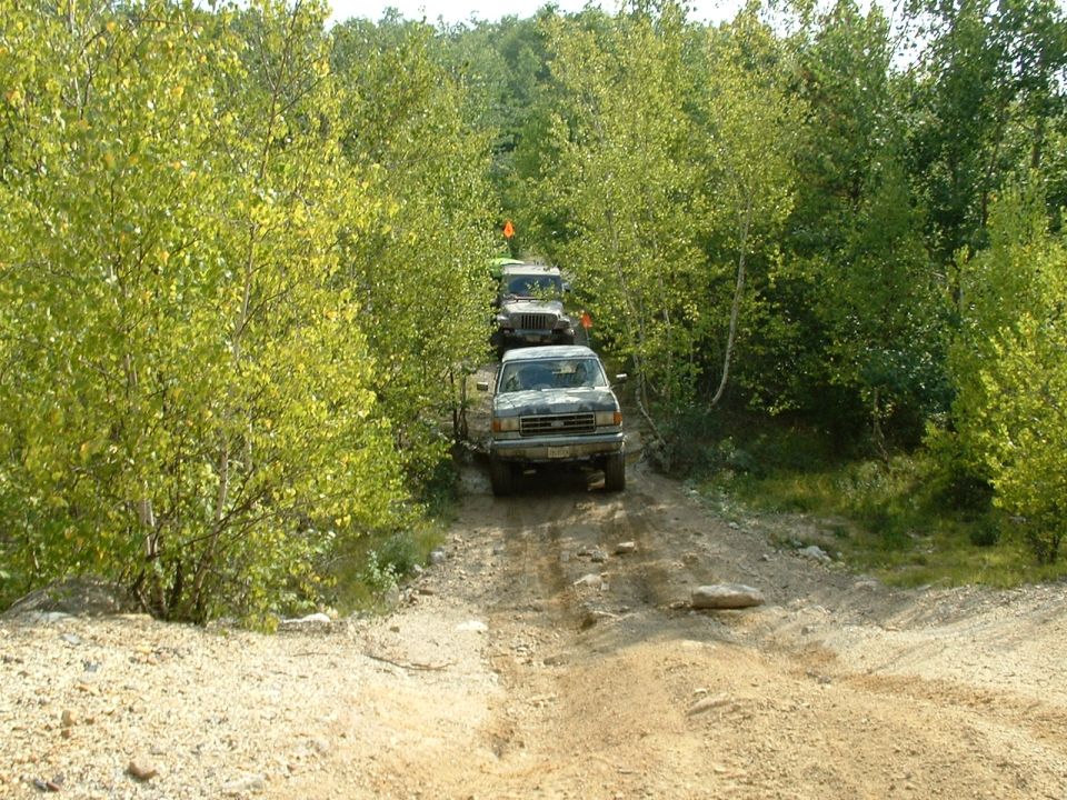 Coming up the trail