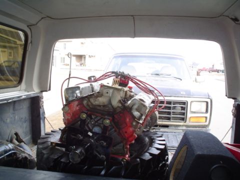 1981 Ford Bronco - veiw from the drivers seat