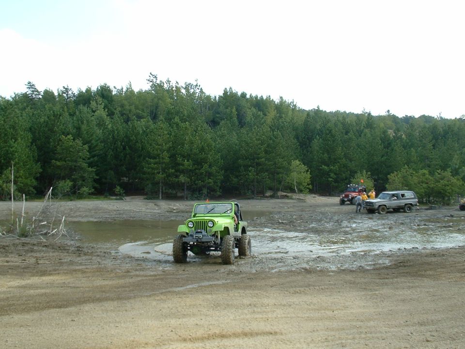 Green machine in the mud