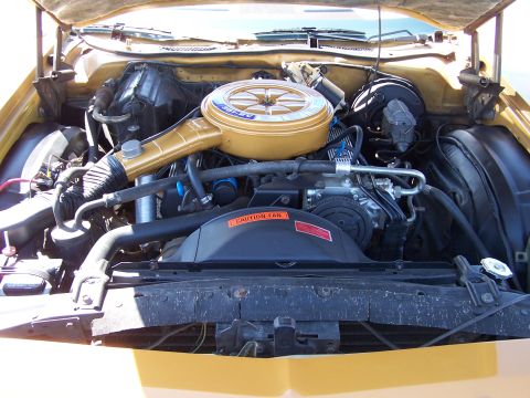 1973 Ford Ranchero - Engine shot.